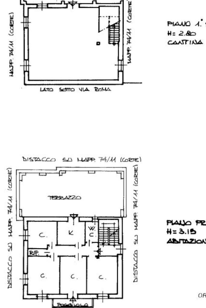 Trilocale Via Roma, Montoggio - planimetria 1