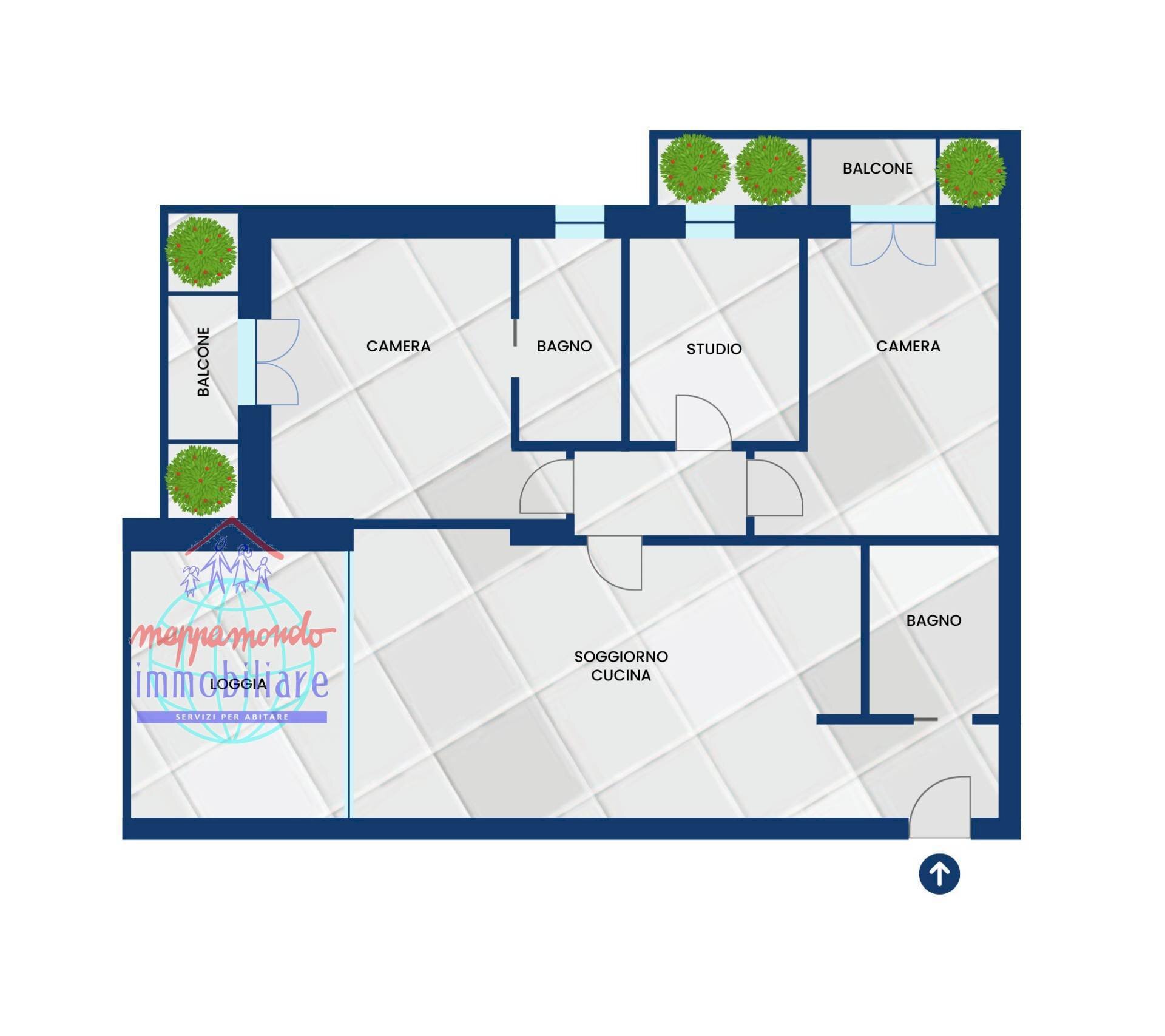 Foto 8 - Apartment VIA BAZZANE
 
2, Calderara di Reno - floor plans 1