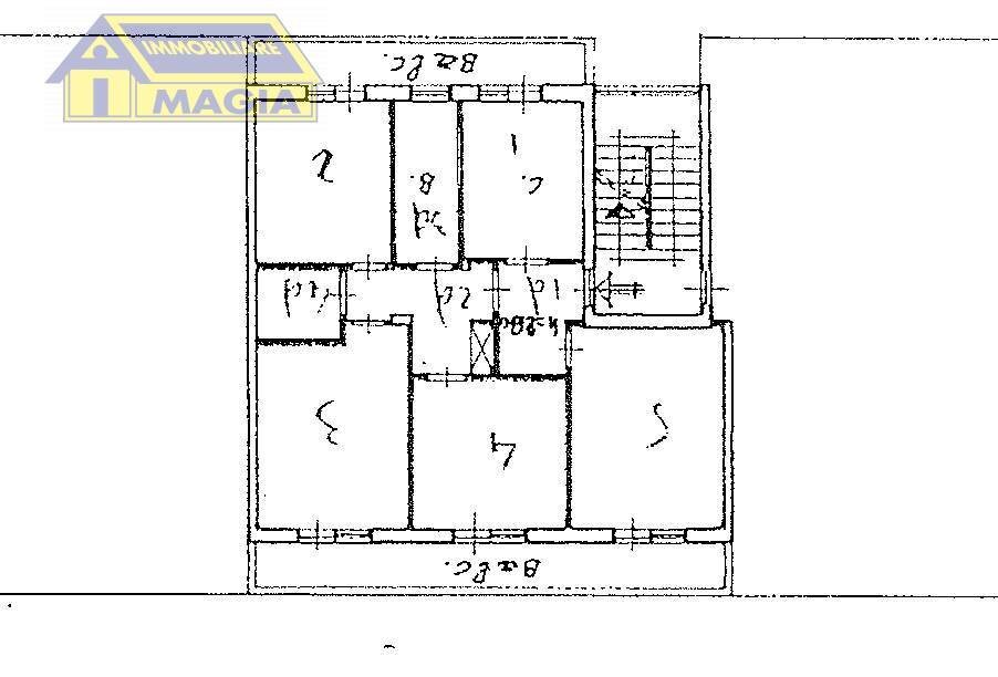 Foto 21 - Three-room apartment 8, Maltignano - floor plans 1