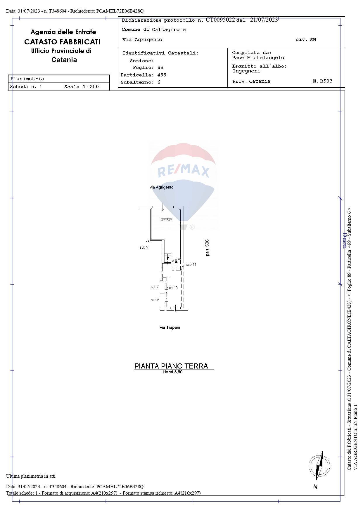 Pianta 2D - Box AGRIGENTO
 
25, Caltagirone - floor plans 1