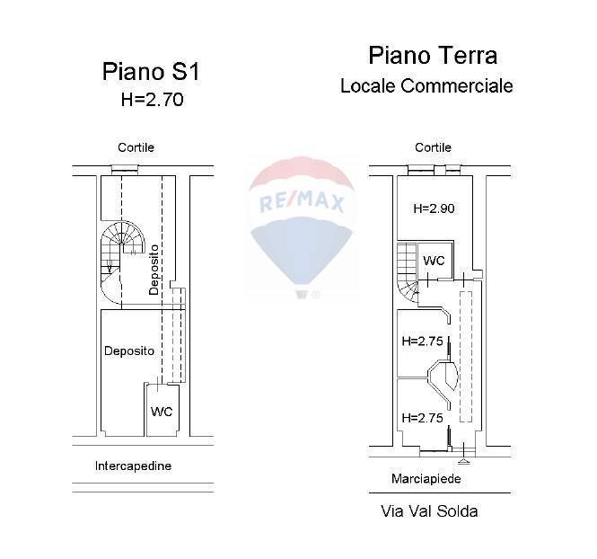 Pianta 2D - Locale Commerciale Via Valsolda
 
137, Roma - planimetria 1
