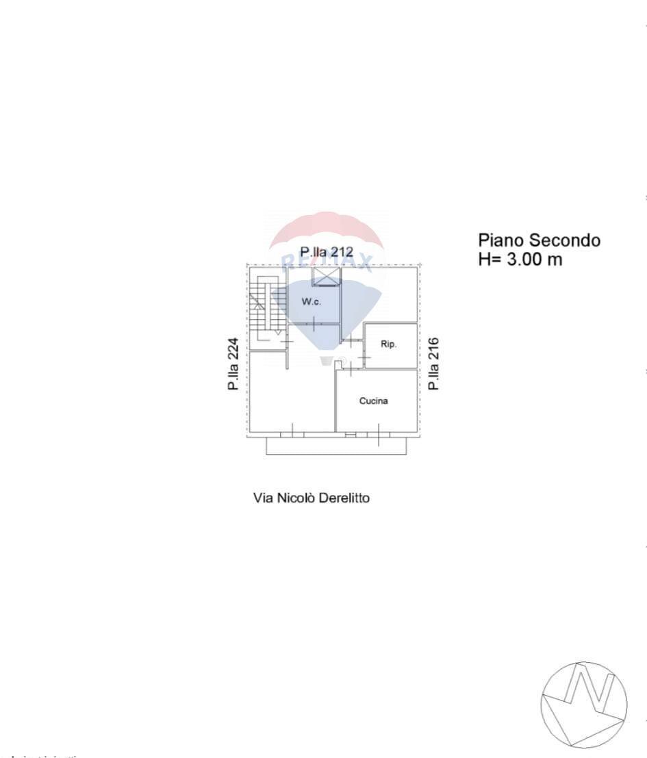 Pianta 2D - Quadrilocale Via Nicolò Derelitto
 
44, Bagheria - planimetria 1