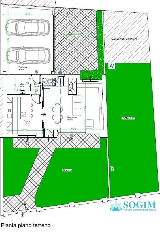 Foto 20 - Villa Via 2 Giugno, Vimercate - planimetria 1