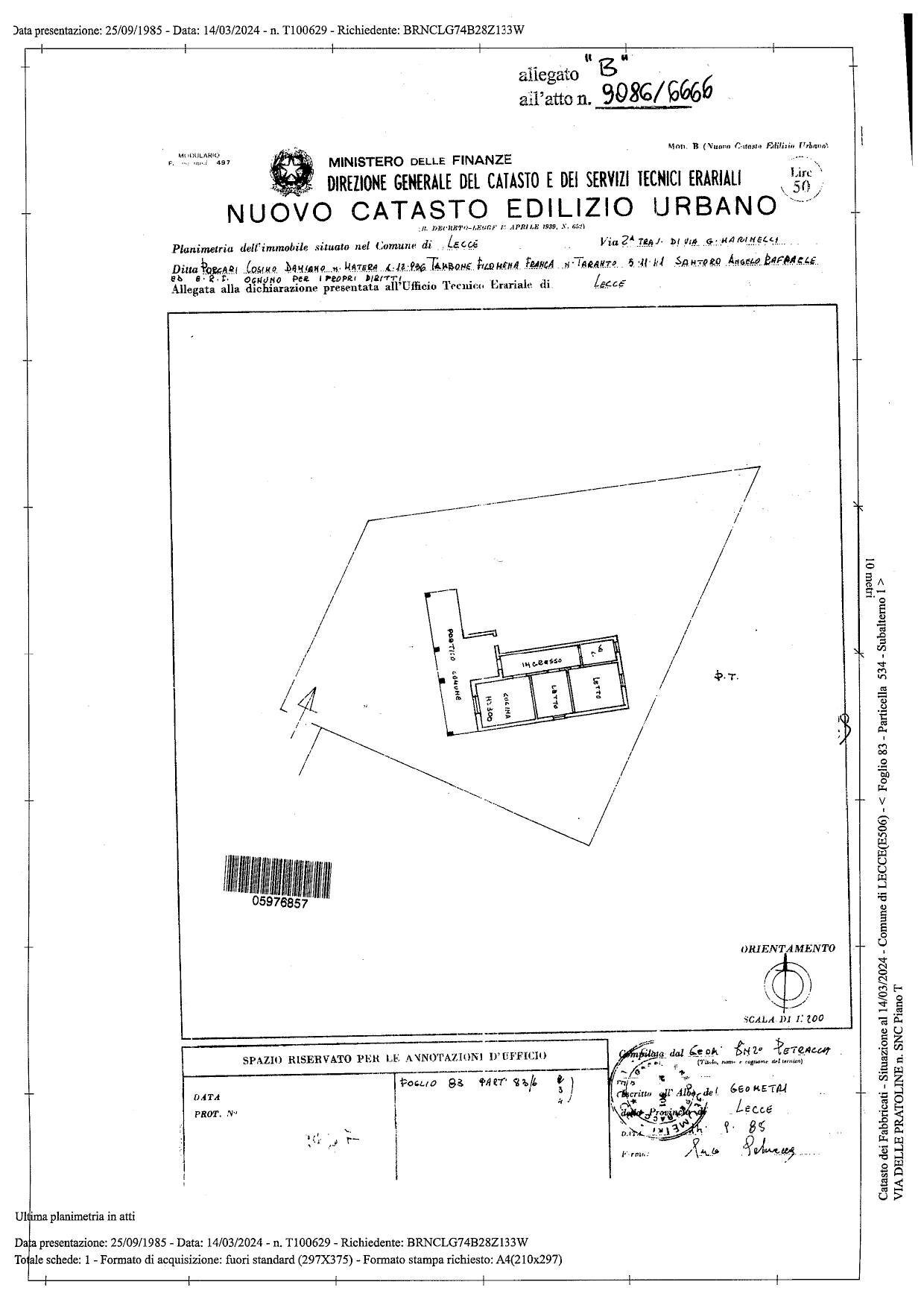 Foto 26 - Apartment Via delle Pratoline, Lecce - floor plans 1