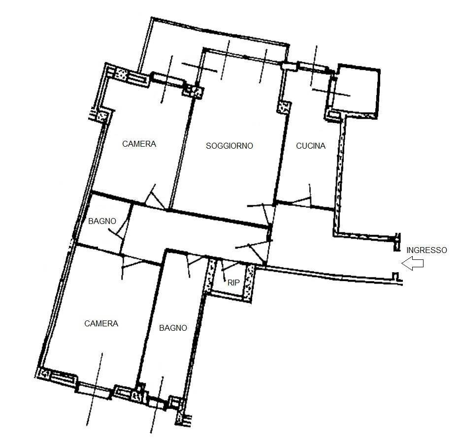 Trilocale viale MARELLI, 19, Sesto San Giovanni - planimetria 1
