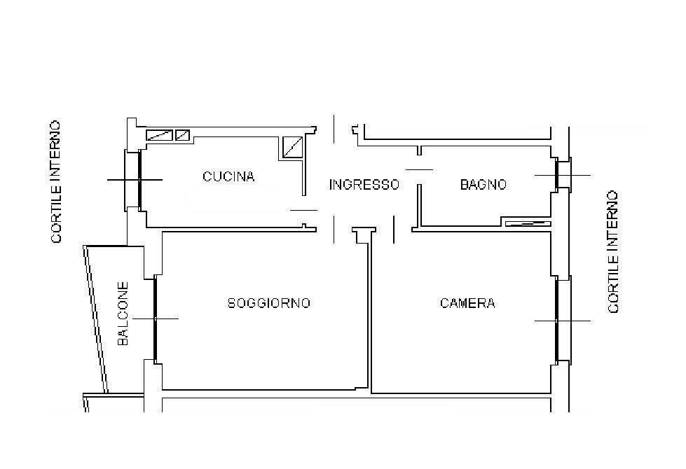 Bilocale via ROVANI, 317, Sesto San Giovanni - planimetria 1