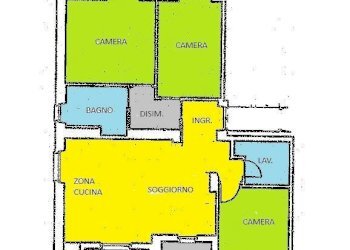 Planimetria - Four-room apartment Cuneo (neighborhood Donatello) - photo 15