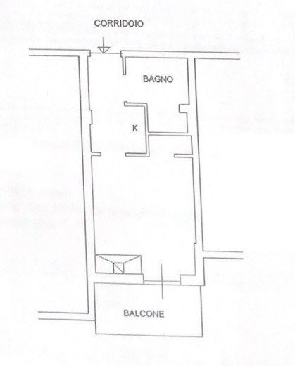 Monolocale via Tre Faggi, 1, Cittaducale - planimetria 1