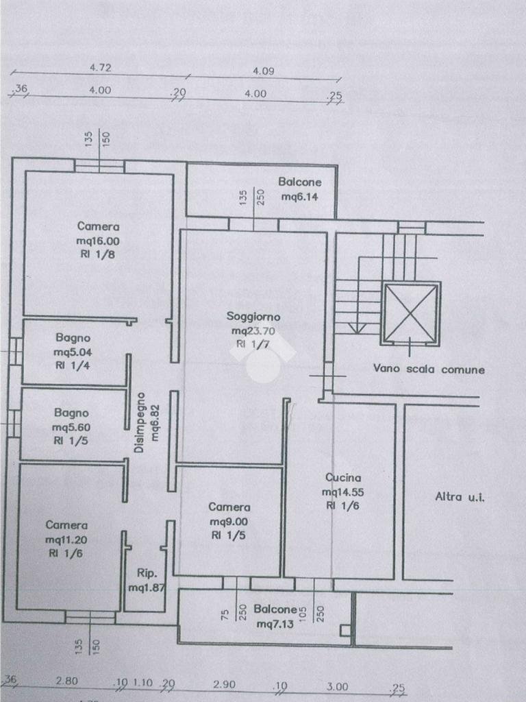 Quadrilocale Via spallanzani, Cadelbosco di Sopra - planimetria 1