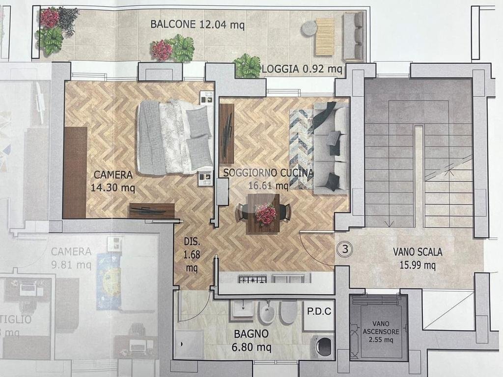 Two-room apartment Via Giacomo Lettieri, Rimini - photo 3