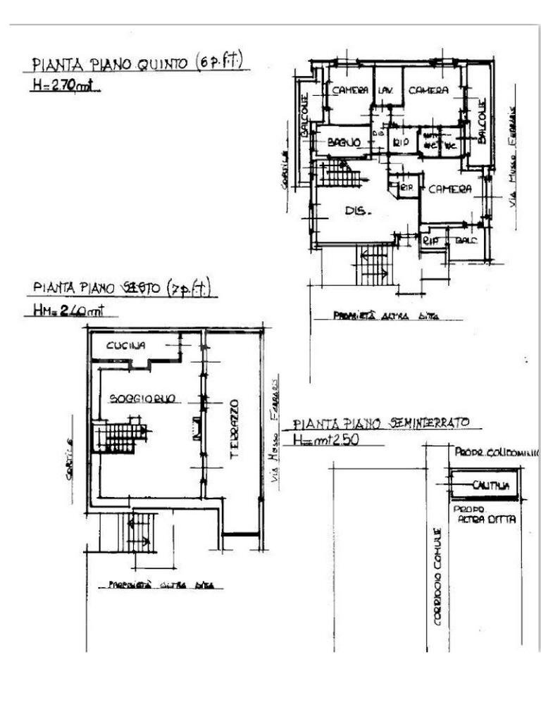 Attic Via Musso Ferraris, Torino - floor plans 1