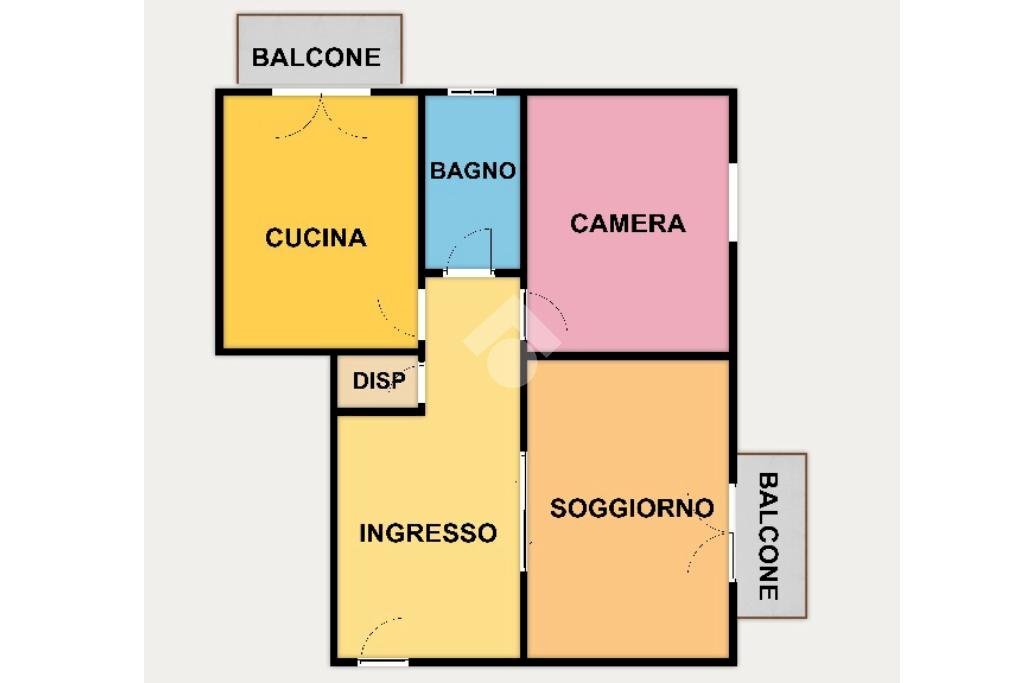 Apartment Via dei cinque santi, Genova (neighborhood Lagaccio) - floor plans 1