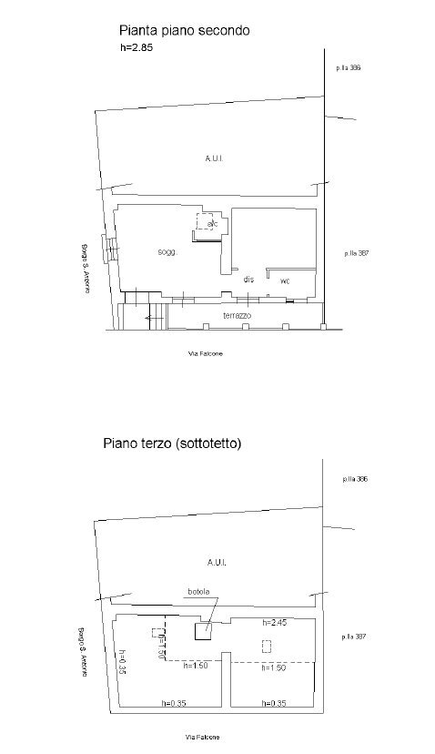 Casa indipendente Via Falcone, 43, Carpinone - planimetria 1