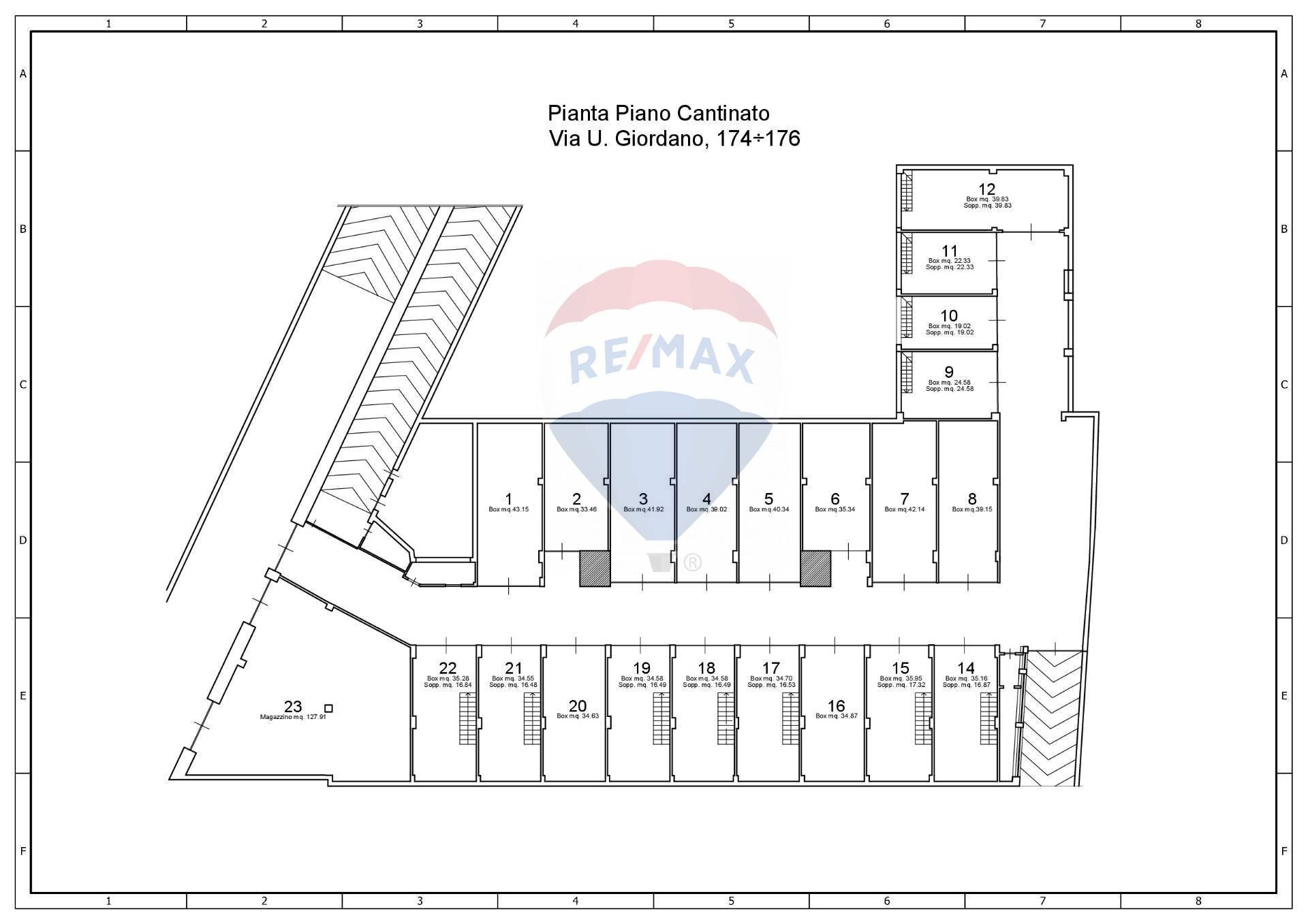 Pianta 2D - Box VIA UMBERTO GIORDANO
 
176, Palermo - planimetria 1