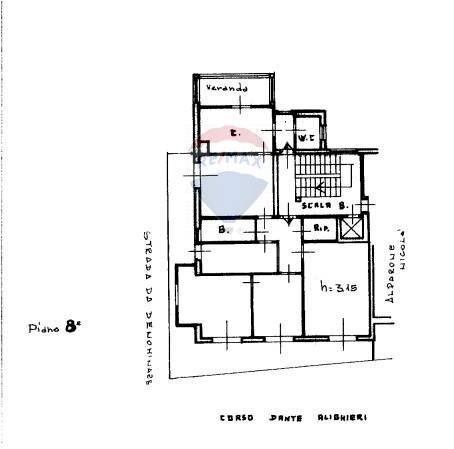 Pianta 2D - Appartamento Viale Dante Alighieri
 
12, Caltagirone - planimetria 1