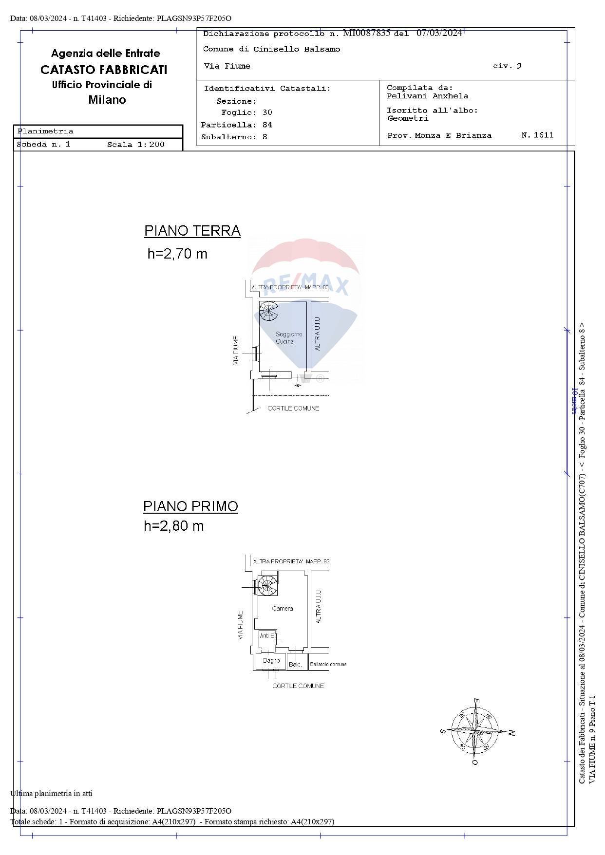 Pianta 2D - Casa semi indipendente Via Fiume
 
11, Cinisello Balsamo - planimetria 1