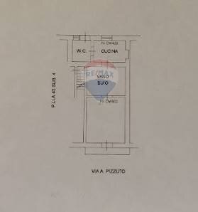 Pianta 2D - Bilocale Via Antonio Pizzuto
 
54, Palermo - planimetria 1