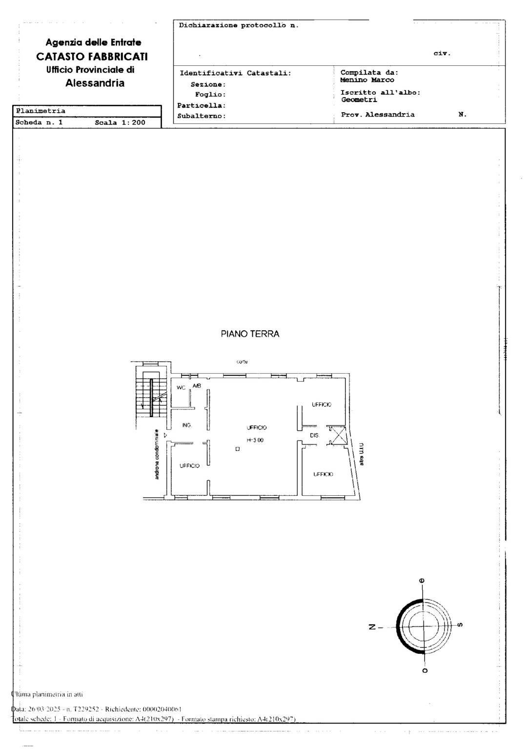 Shop corso Carlo Marx, 79, Alessandria - floor plans 1