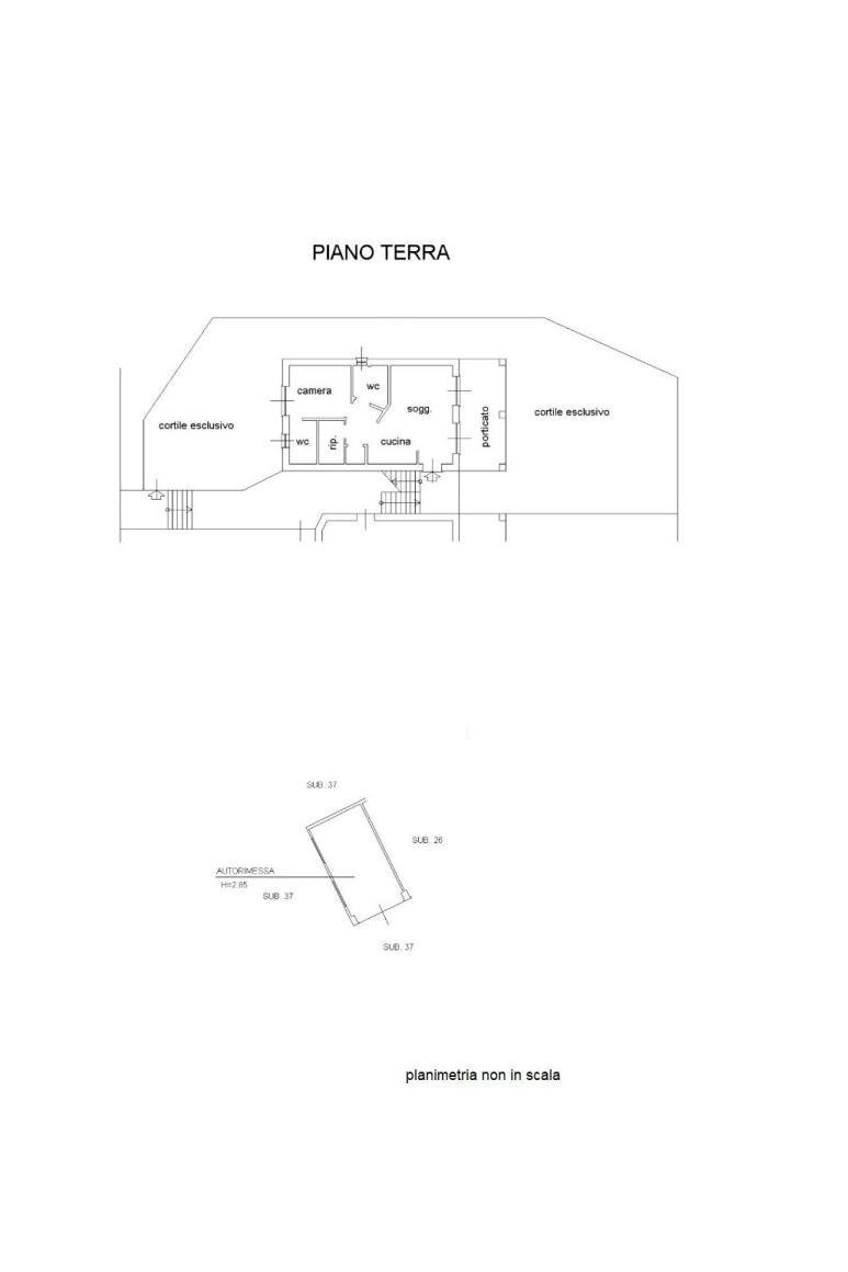 Bilocale Villa Carolina Golf Club, Capriata d'Orba - planimetria 1