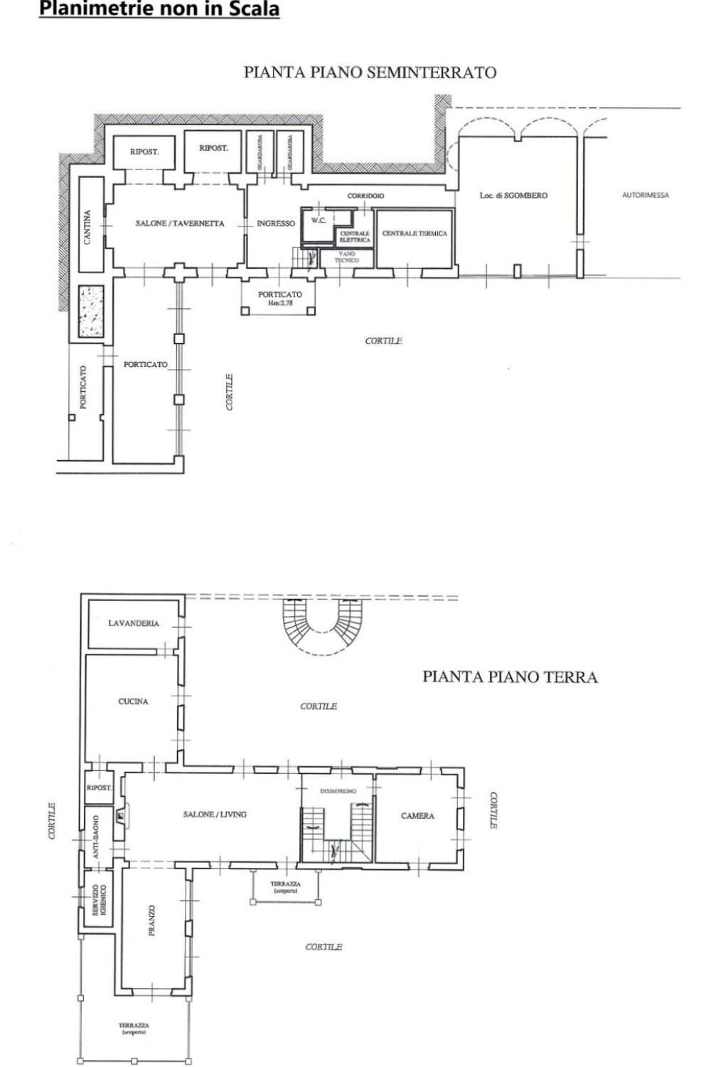 Villa via San Sebastiano, 148, Gabiano - planimetria 1