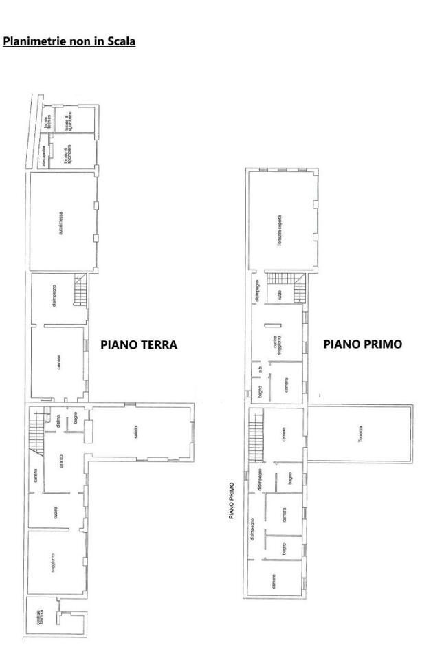 Villa Cascina San Sebastiano, Rosignano Monferrato - planimetria 1