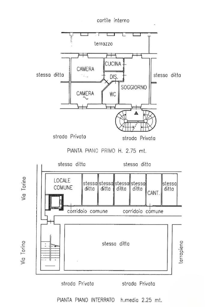 Quadrilocale Frazione Sant'Antonio, Castellamonte - planimetria 1