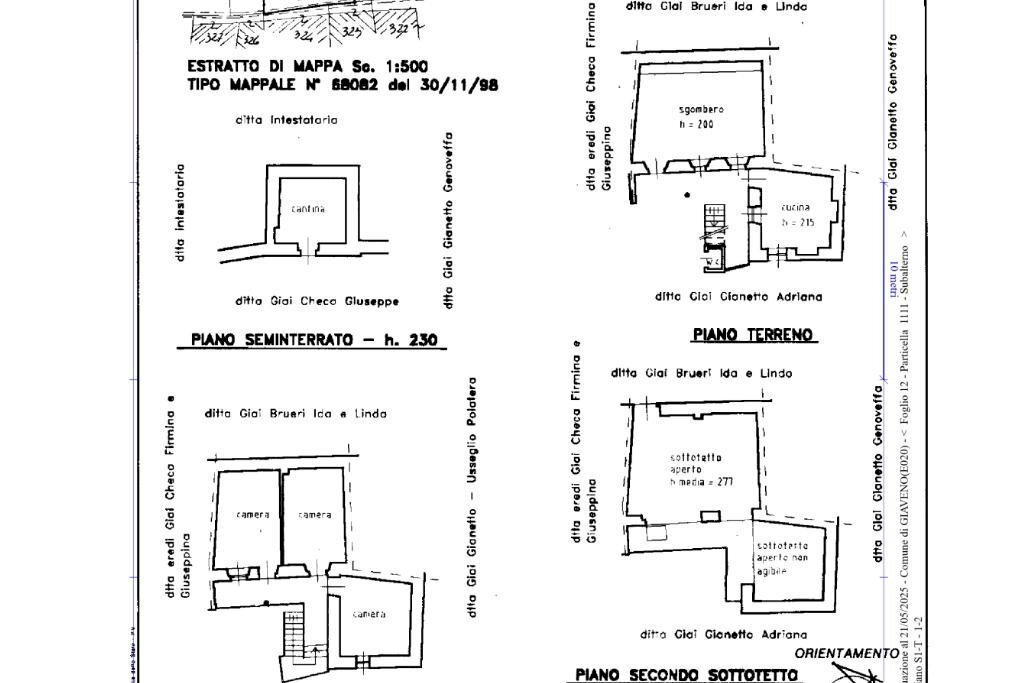 Semi-detached house Borgata Roccette, Giaveno - floor plans 1