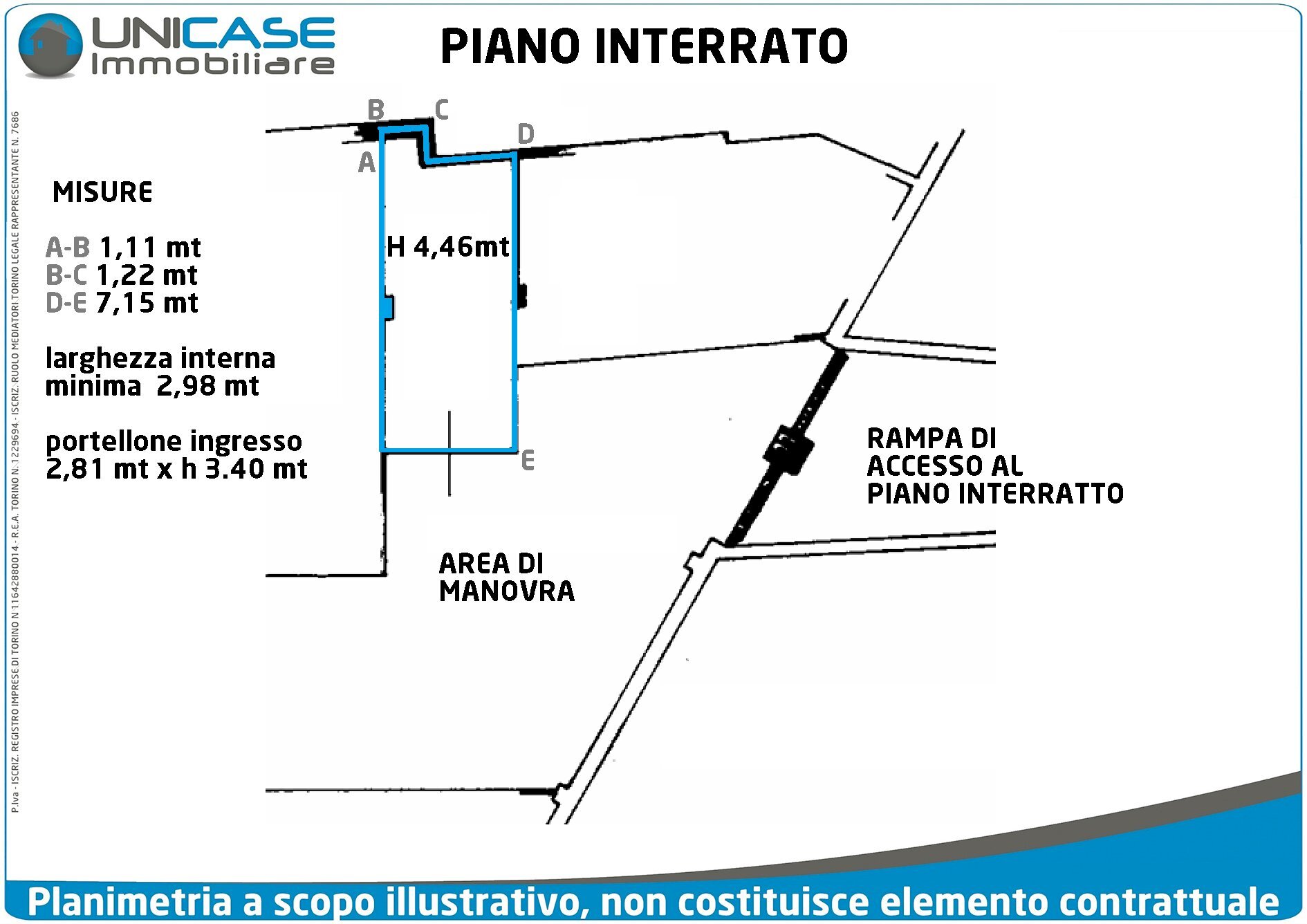 Box Viale E. de Amicis, 133, Luserna San Giovanni - planimetria 1