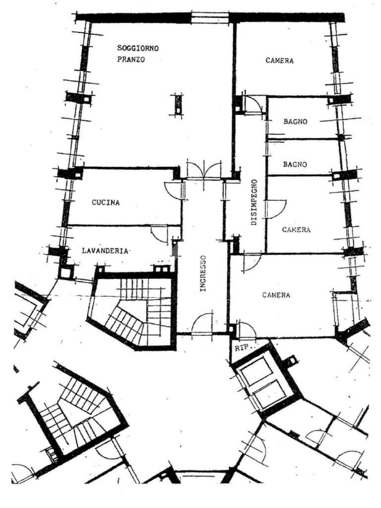 Quadrilocale Via Gallarate, Milano - planimetria 1