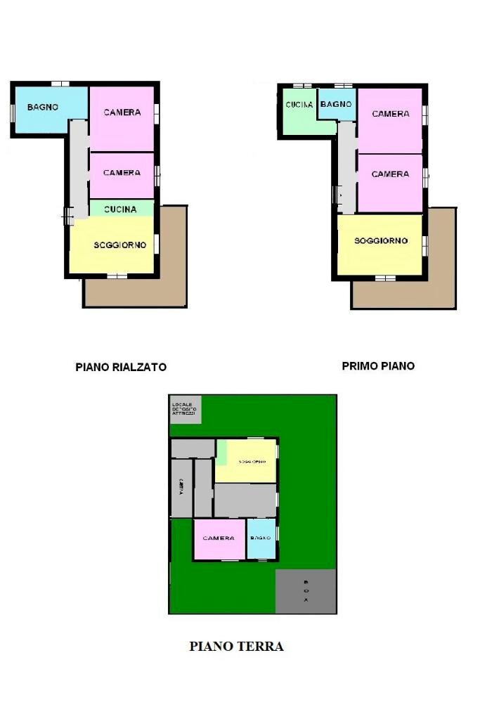 Porzione di casa Via Alessandro Manzoni, Vimodrone - planimetria 1