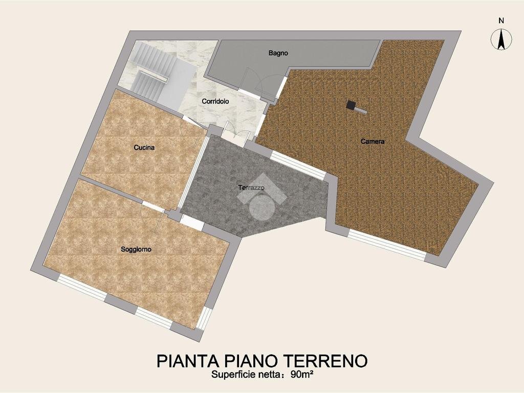 Three-family Villa Via Pampalù, Mompantero - floor plans 1