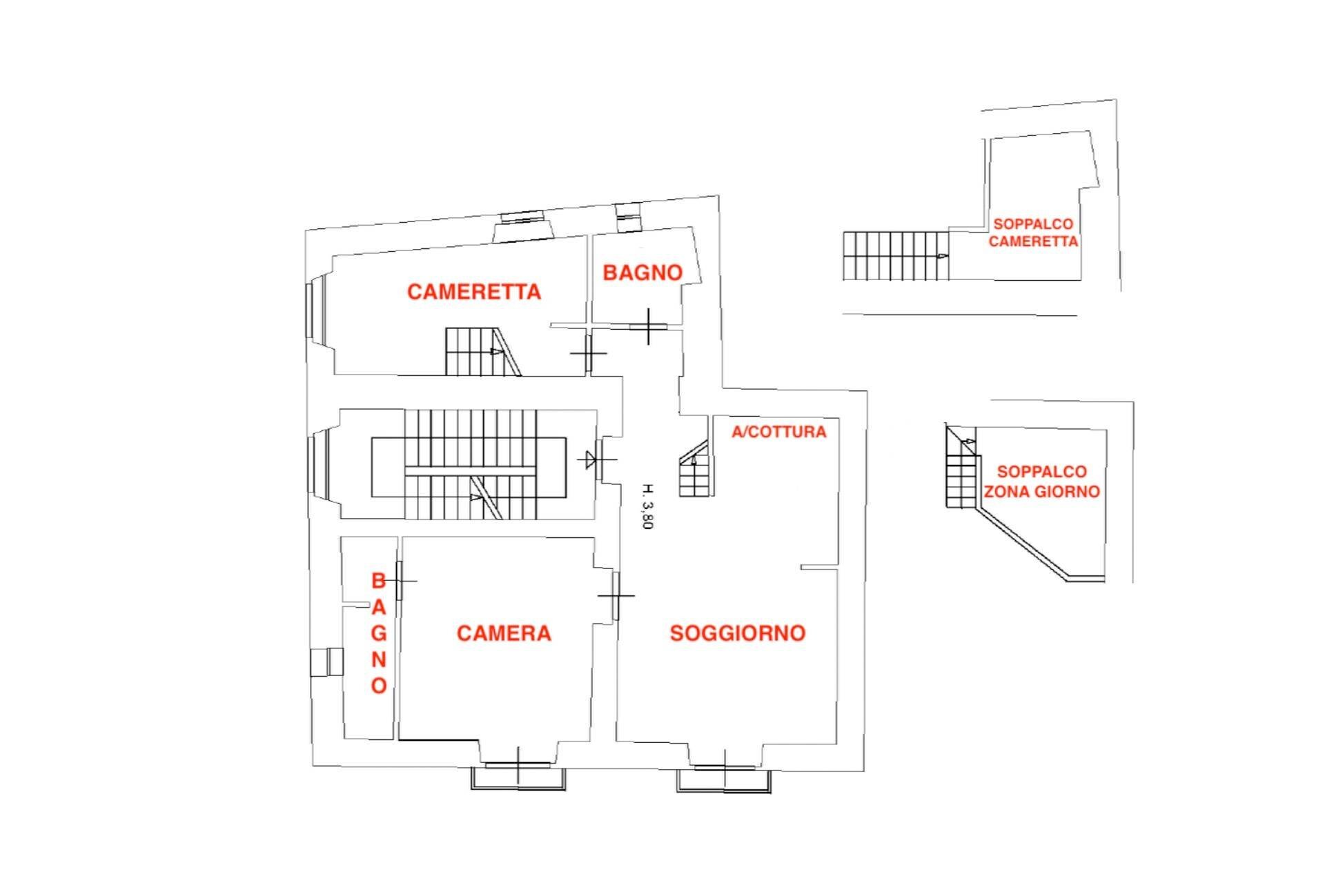 Foto 15 - Three-room apartment Via Pio IX, Gaeta - floor plans 1