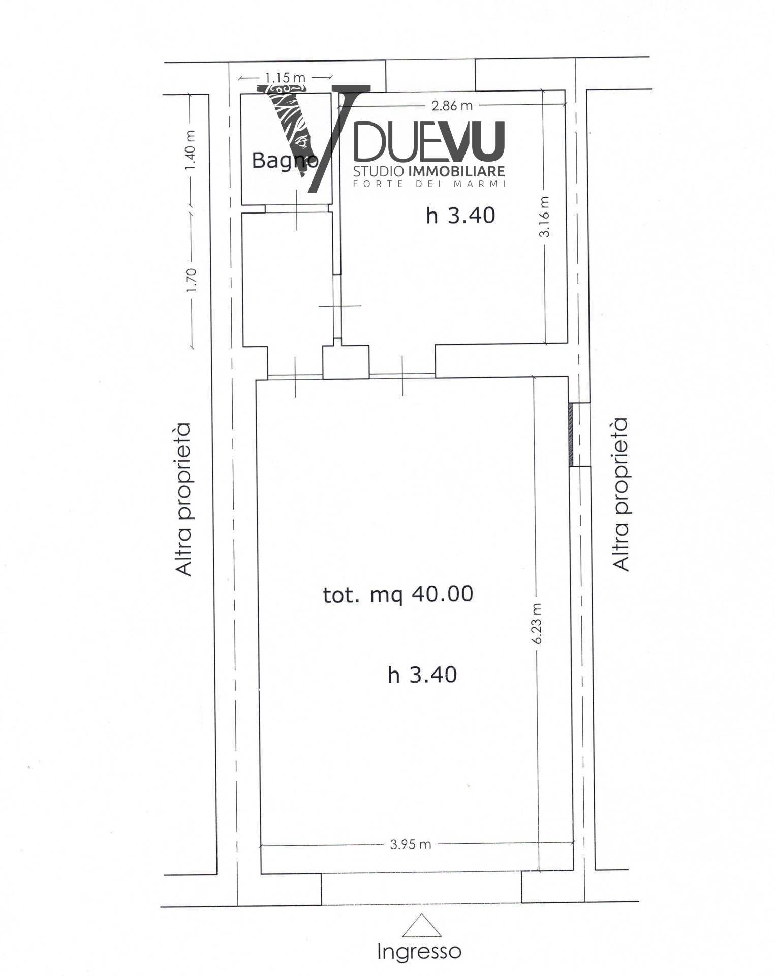 Foto 1 - Negozio Via Carducci, Forte dei Marmi - planimetria 1