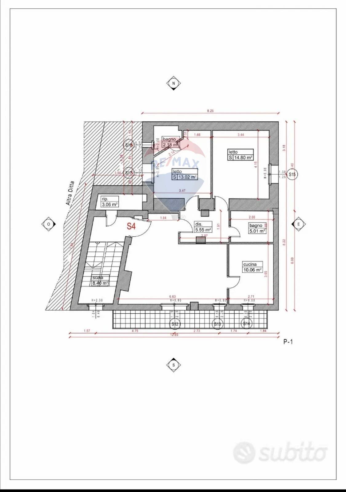 Pianta 2D - Appartamento Via Roma
 
58, Colledimezzo - planimetria 1