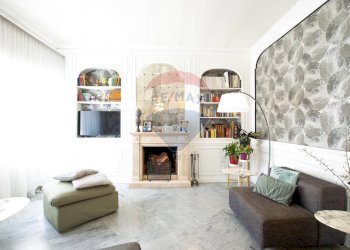 Zona living con camino - Villa a Schiera Via Francesco Bartolomeo Rastrelli
 
42, Roma - foto 6