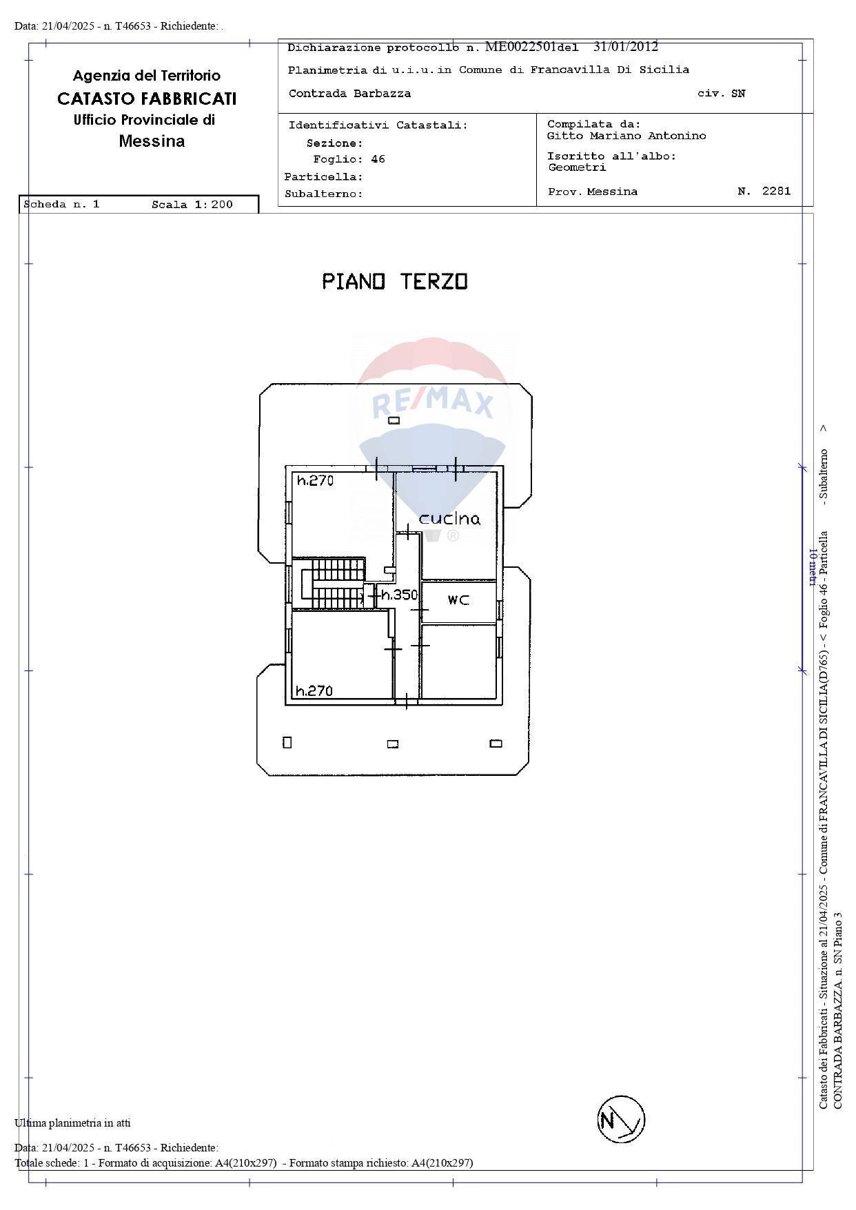 Pianta 2D - Quadrilocale Via Sandro Pertini
 
10, Francavilla di Sicilia - planimetria 1