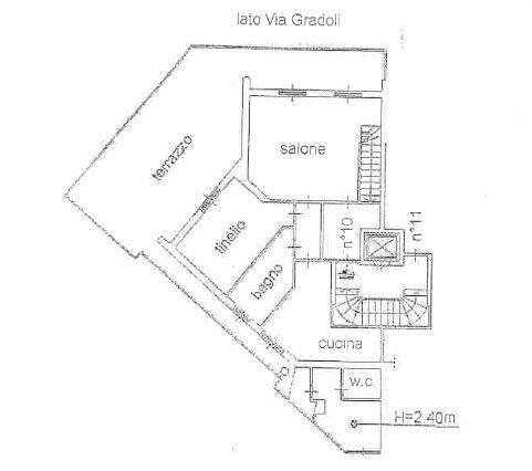 Foto 27 - Attico Via Gradoli
 
79, Roma - planimetria 1