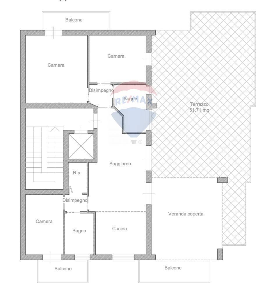 Pianta 2D - Attico Via Boezio
 
2, Bagheria - planimetria 1