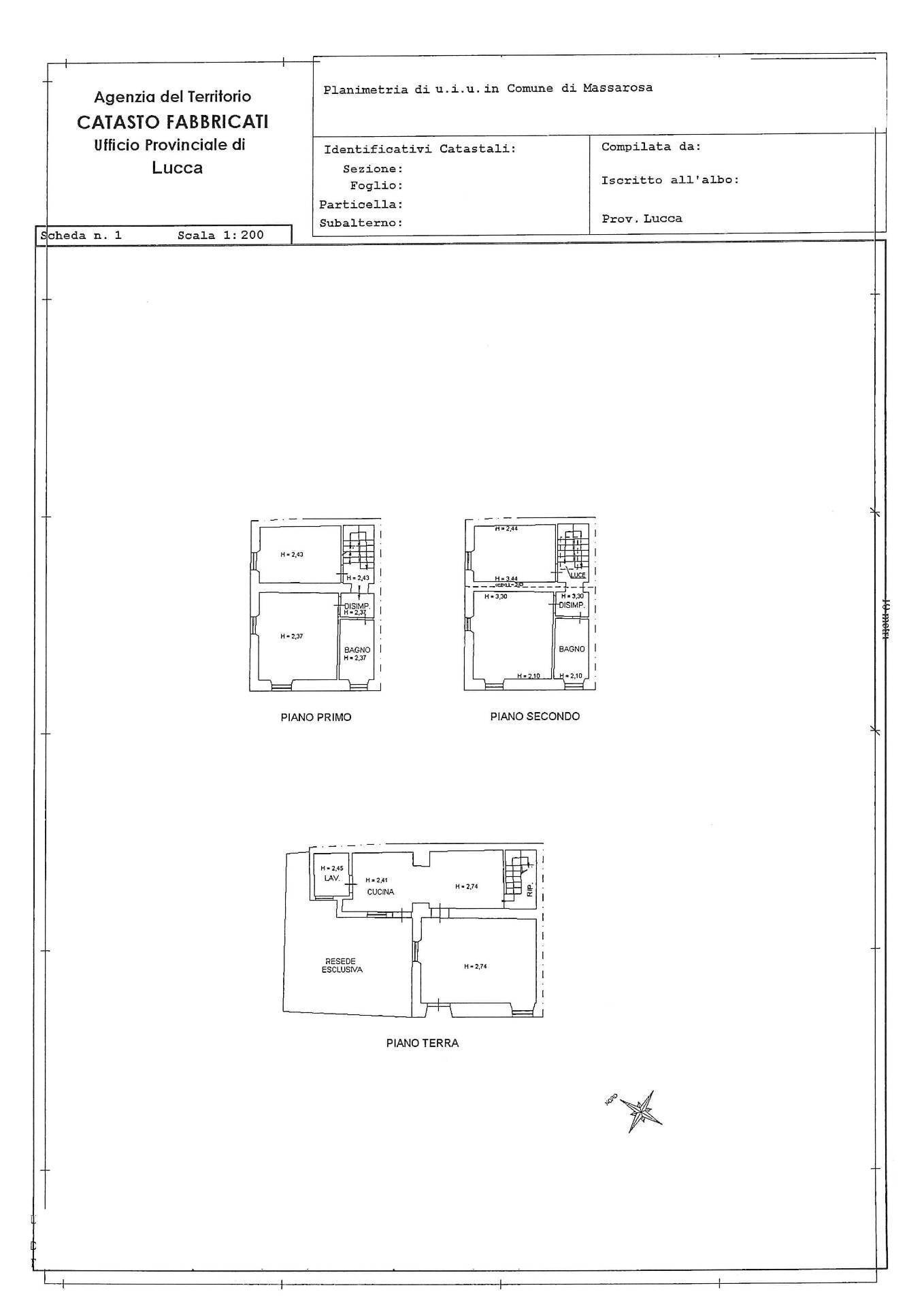Foto 24 - Casa semi indipendente Via Monsignor Giannini
 
30, Massarosa - planimetria 1