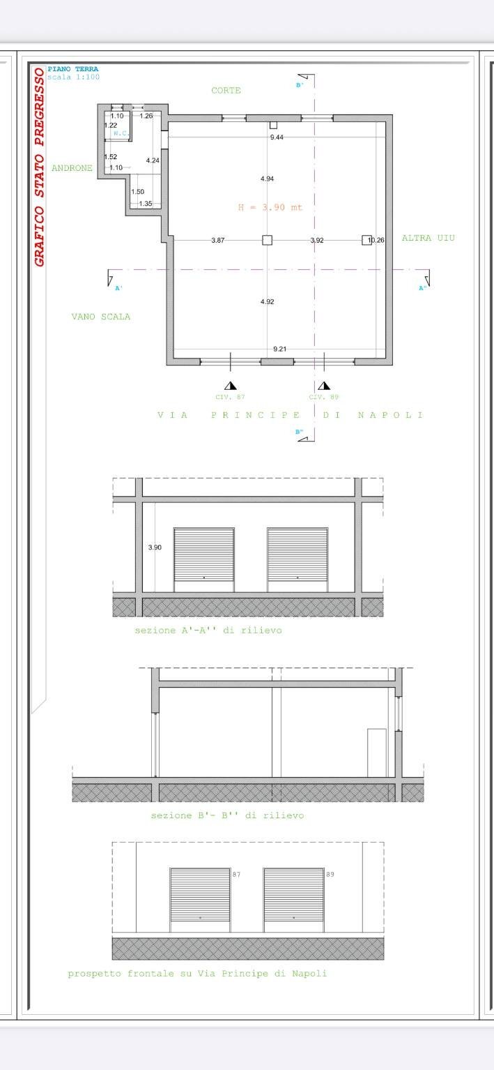 Shop via Principe di Napoli a Ponticelli, 74, Napoli - floor plans 1