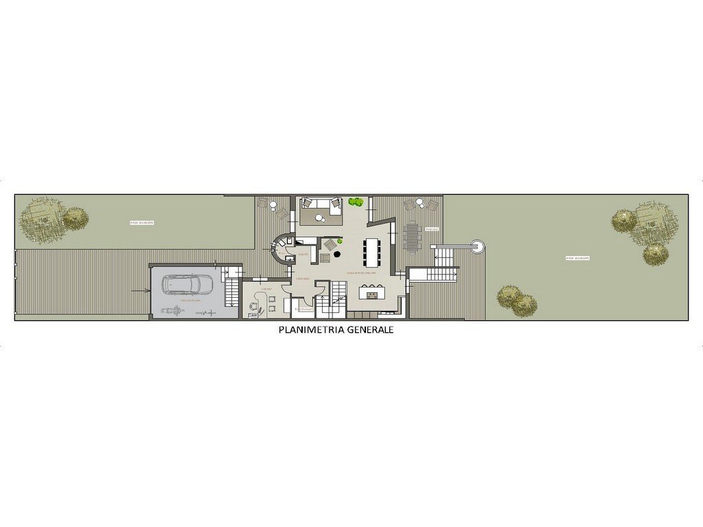 Villa a Schiera viale Giulio Zavaritt, Gorle - planimetria 1