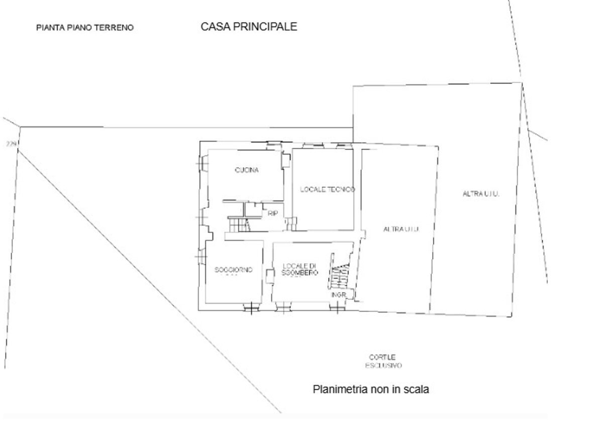 Rustic via Scallaro, Cavagnolo - floor plans 1