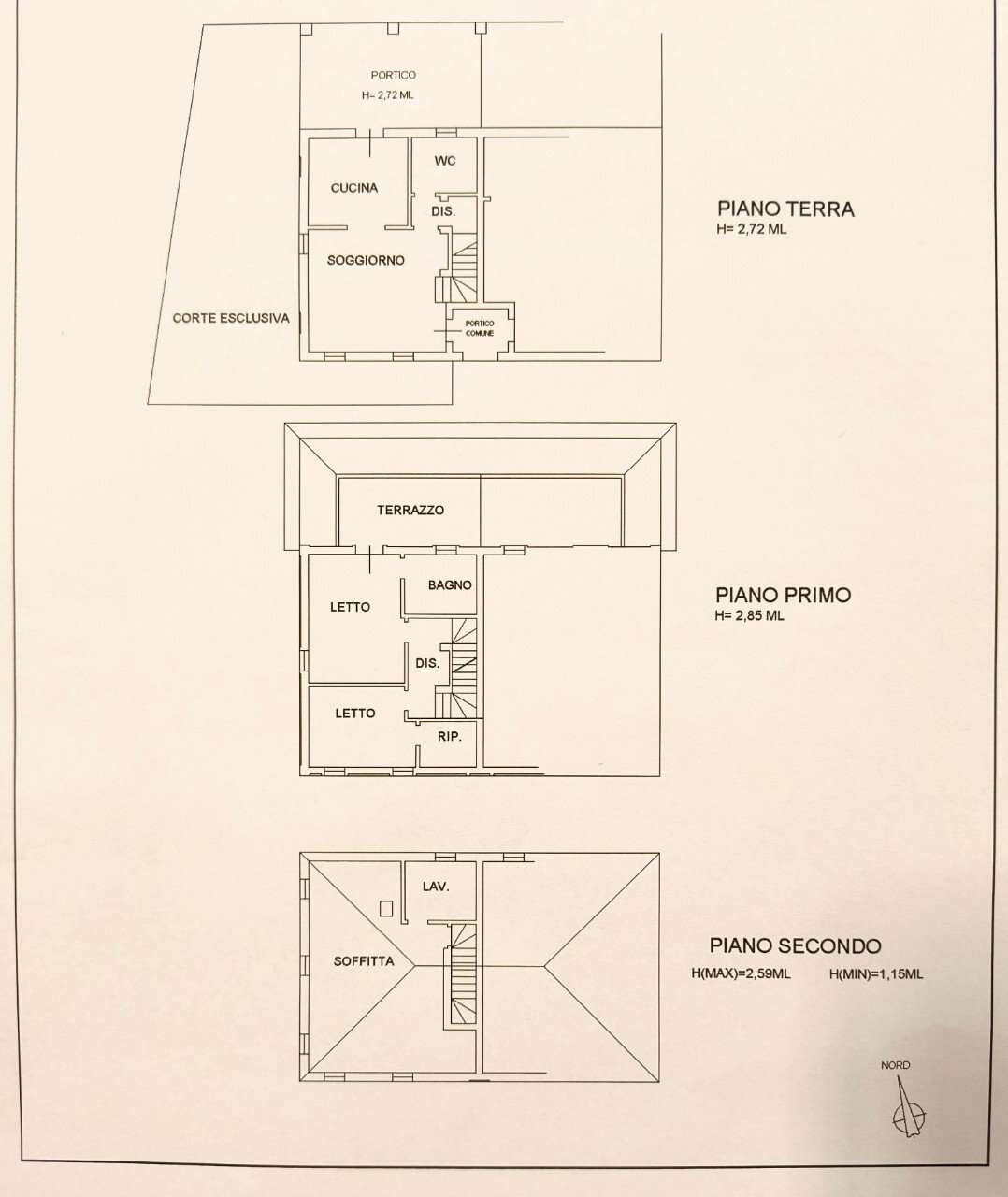 Portion of a house Ravarino - floor plans 1