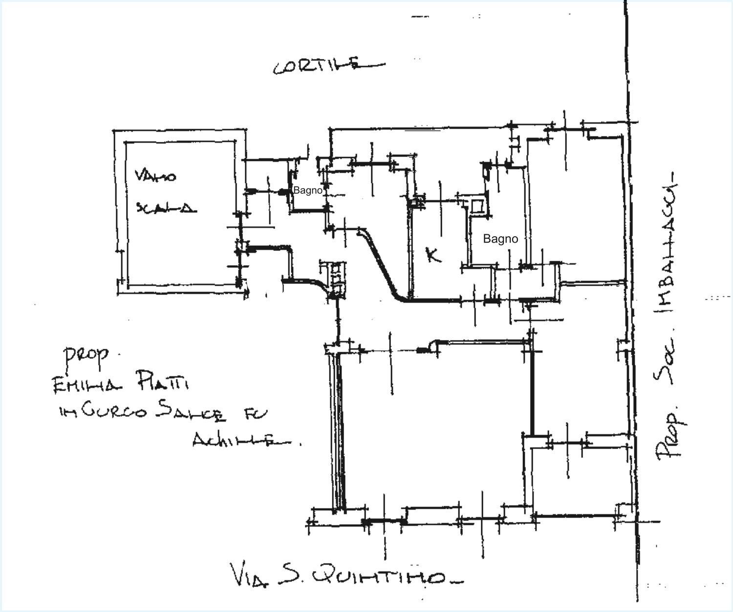 Apartment via San Quintino, 22, Torino (neighborhood Centro) - floor plans 1
