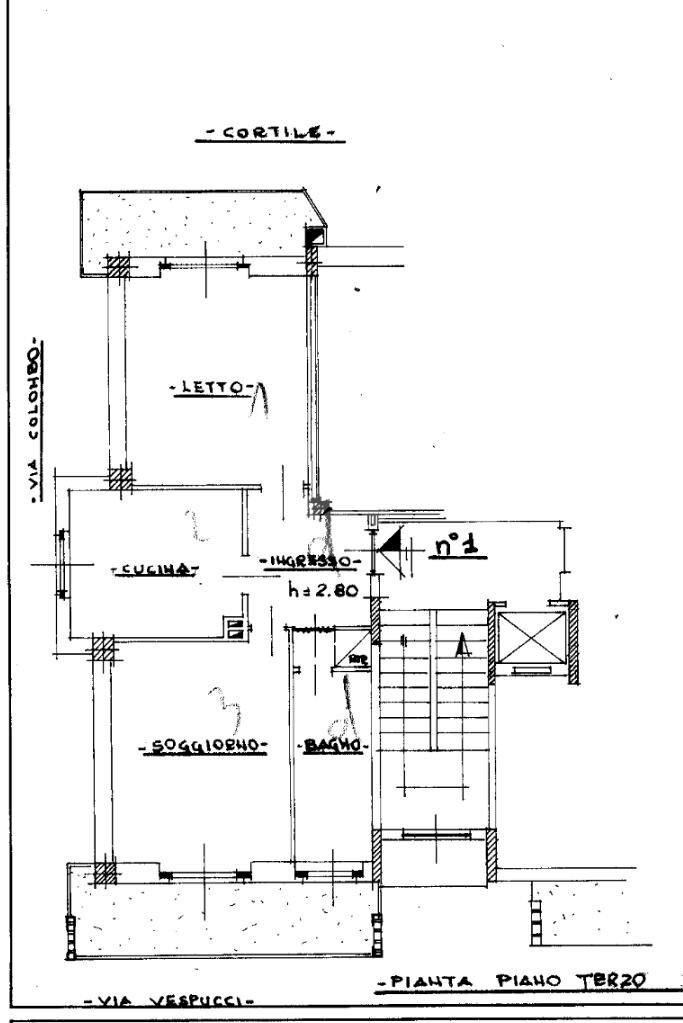 Trilocale Via Vespucci, Santhià - planimetria 1