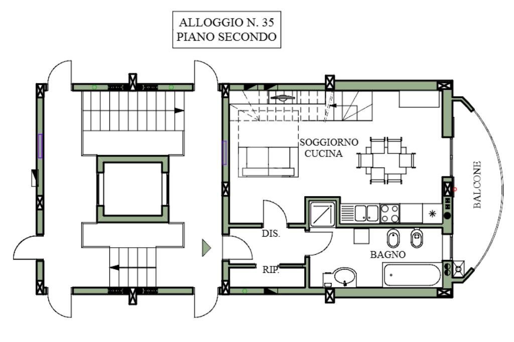 Bilocale via stadio, Cavallermaggiore - planimetria 1