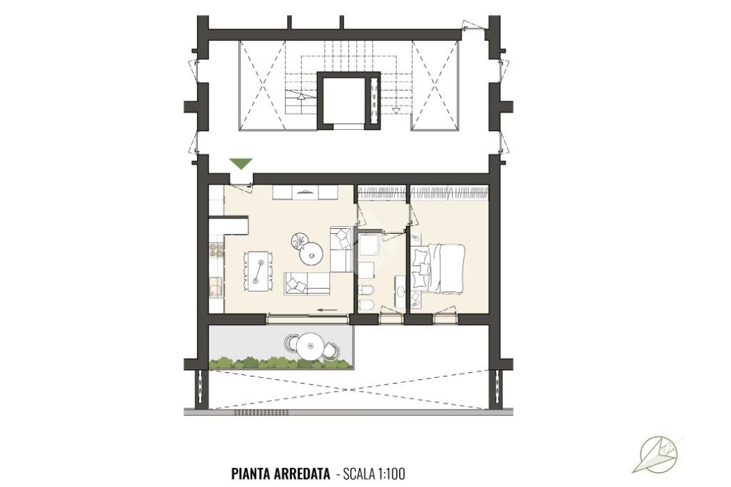 Bilocale Via Marco Minghetti, Carpi - planimetria 1