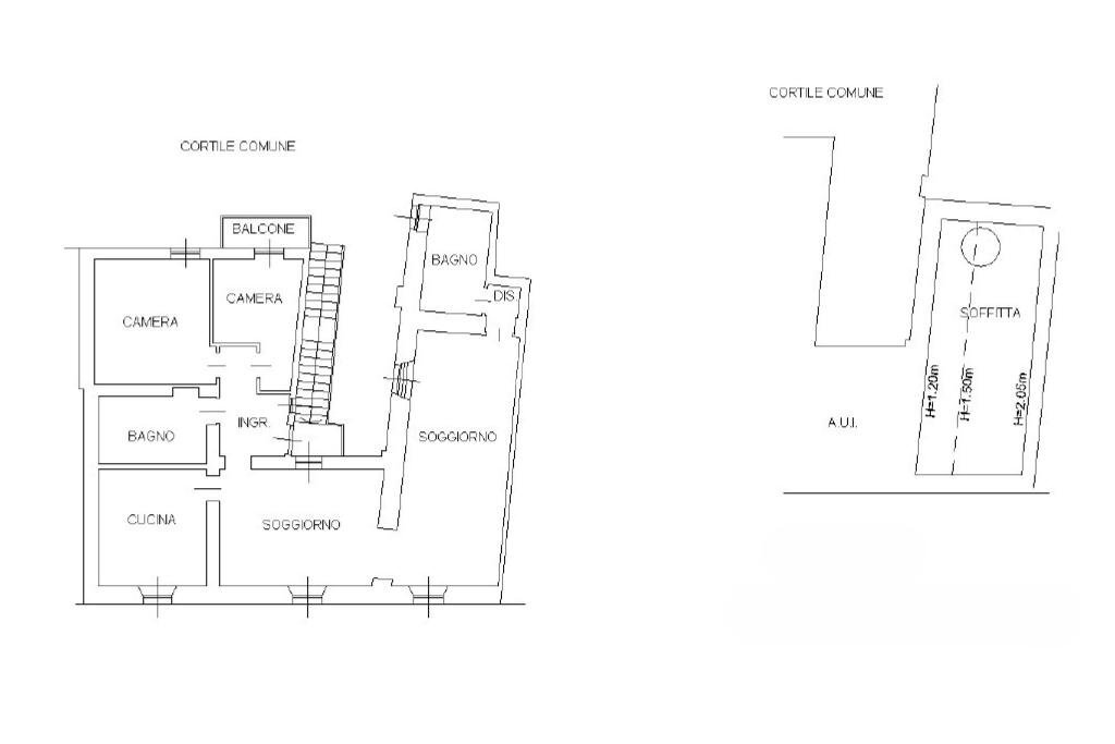 Casa semi indipendente Vicolo chiuso, Trezzo sull'Adda - planimetria 1