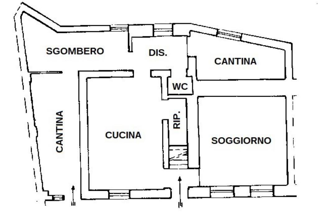 Semi-detached house Via Venasca, Piasco - floor plans 1
