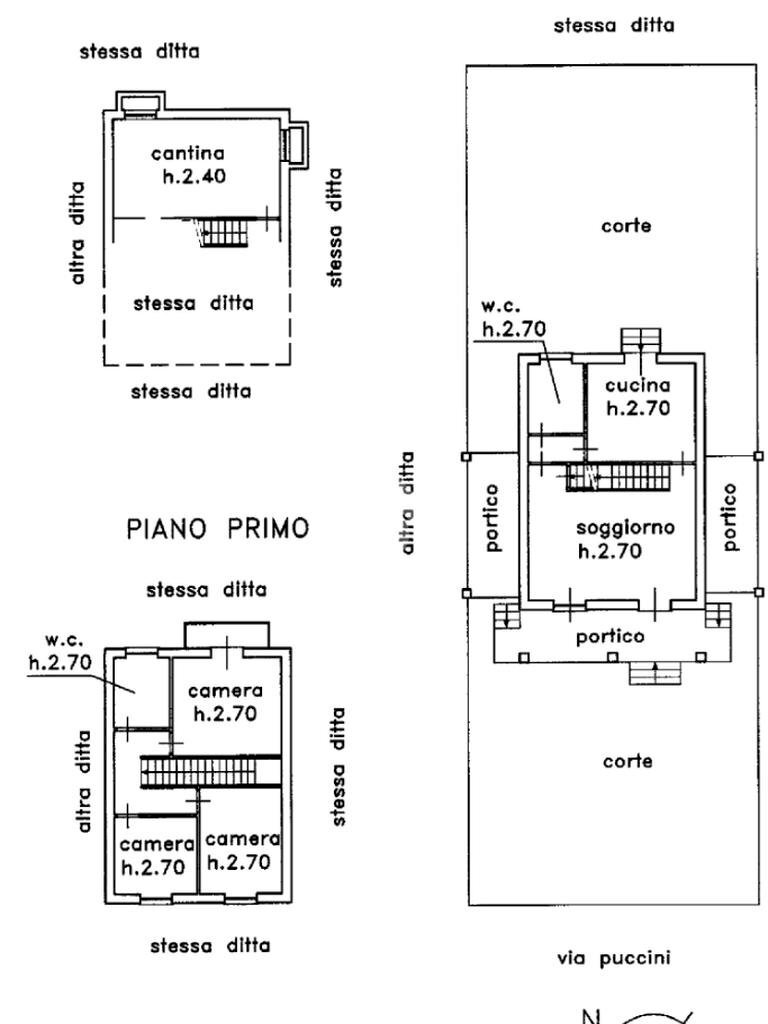 Casa indipendente Via Giacomo Puccini, Serravalle Scrivia - planimetria 1